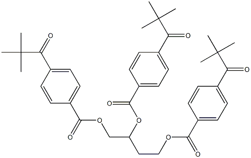 4-(2,2-dimethyl-1--oxopropyl)benzoic acid 1,2,4-butanetriyl ester Structure