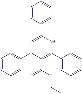 ethyl-1,4-dihydro-2,4,6-triphenylpyridine-3-carboxylate 구조식 이미지