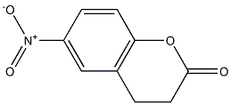 3,4-dihydro-6-nitrocoumarin 구조식 이미지