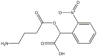 alpha-carboxy-2-nitrobenzyl gamma-aminobutyrate 구조식 이미지