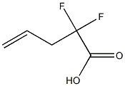 2,2-difluoro-4-pentenoic acid Structure