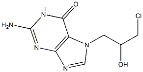 7-(3-chloro-2-hydroxypropyl)guanine Structure