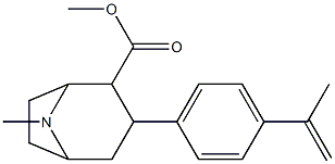 3-(4'-isopropenylphenyl)tropane-2-carboxylic acid methyl ester 구조식 이미지