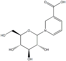 N-glucopyranosylnicotinic acid 구조식 이미지