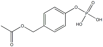 4-(acetoxymethyl)phenyl phosphate 구조식 이미지