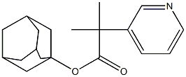 1-adamantyl 2-methyl-2-(3-pyridyl)propanoate 구조식 이미지