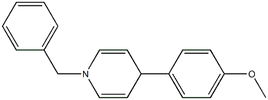 N-benzyl 4-(4-methoxyphenyl)-1,4-dihydropyridine Structure