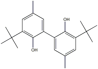 3,3'-di-tert-butyl-5,5'-dimethyl(1,1'-biphenyl)-2,2'-diol Structure