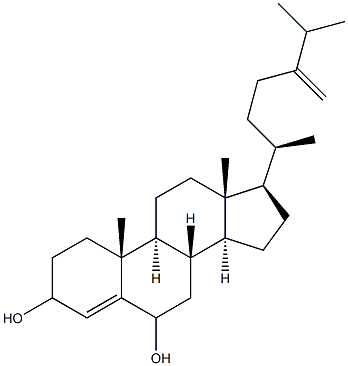 24-methylenecholest-4-ene-3,6-diol Structure