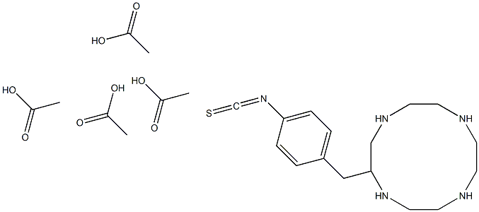 2-(4-isothiocyanatobenzyl)-1,4,7,10-tetraazacyclododecane tetraacetic acid Structure