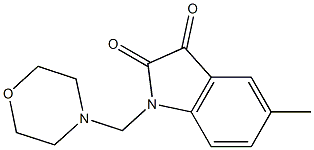 1-morpholinomethyl-5-methylisatin 구조식 이미지