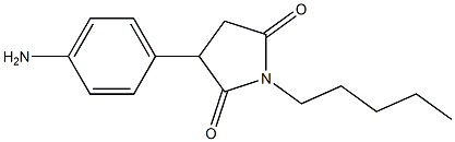1-pentyl-3-(4-aminophenyl)pyrrolidine-2,5-dione 구조식 이미지