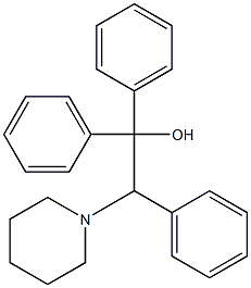 2-piperidino-1,1,2-triphenylethanol 구조식 이미지