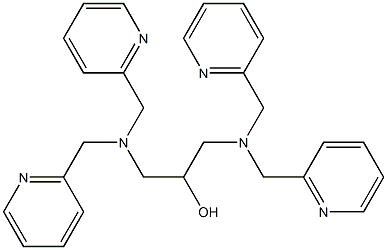 N,N,N',N'-tetrakis((2-pyridyl)methyl)-2-hydroxy-1,3-diaminopropane 구조식 이미지