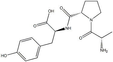 alanyl-cis-prolyltyrosine Structure