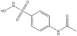 N-hydroxy-4-acetylaminophenylsulfonamide 구조식 이미지