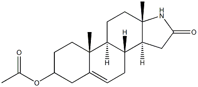 16-oxo-17-azaandrost-5-en-3-ol acetate 구조식 이미지