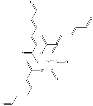 methyl 5-formyl-2,4-pentadienoate-iron tricarbonyl* Structure