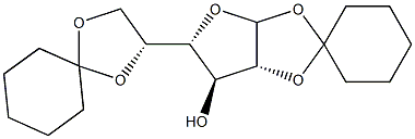 1,2-5,6-di-O-cyclohexylidene-galactofuranose Structure