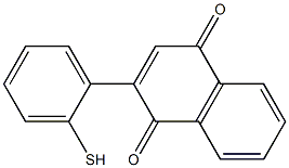 2-mercaptophenyl-1,4-naphthoquinone 구조식 이미지