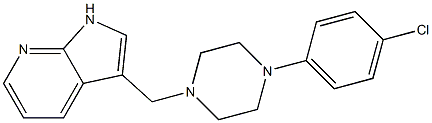 3-((4-(4-chlorophenyl)piperazin-1-yl)methyl)-1H-pyrrolo(2,3-b)pyridine Structure