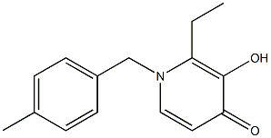 1-(p-methylbenzyl)-2-ethyl-3-hydroxypyrid-4-one Structure