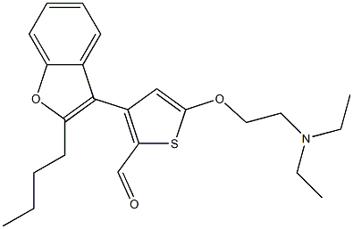 ((2-butyl-3-benzofuranyl)-(5-(2-diethylamino)ethoxy)-2-thienyl)methanone Structure