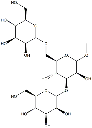 methyl 3,6-di-O-(mannopyranosyl)mannopyranoside 구조식 이미지