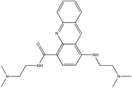 N4-(2-(dimethylamino)ethyl)-1-((2-(dimethylamino)ethyl)amino)-4-acridinecarboxamide 구조식 이미지
