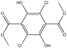 dimethyl-3,6-dichloro-2,5-dihydroxyterephthalate Structure
