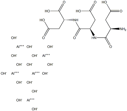 pentaaluminum pentadecahydroxide aspartyl-aspartyl-aspartic acid 구조식 이미지
