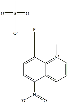 8-FLUORO-N-METHYL-5-NITROQUINOLINIUMMETHANESULPHONATE 구조식 이미지