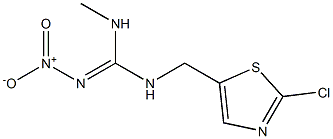 N-(2-CHLORO-THIAZOL-5-YLMETHYL)-N'-METHYL-N''-NITROGUANIDINE Structure