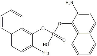 BIS(2-AMINO-1-NAPHTHYL)PHOSPHATE Structure