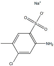 4-AMINO-2-CHLOROTOLUENE-5-SULPHONICACID,SODIUMSALT 구조식 이미지