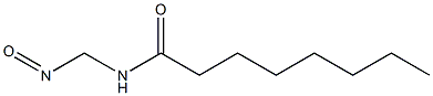 NITROSOMETHYLCAPRYLAMIDE Structure