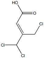 3-CHLOROMETHYL-4,4-DICHLOROBUTENOICACID Structure