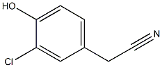 3-CHLORO-4-HYDROXYBENZYLCYANIDE 구조식 이미지