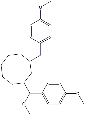 2-(ALPHA,4-DIMETHOXYBENZYL)-8-(4-METHOXYBENZYL)-CYCLOOCTAN. Structure
