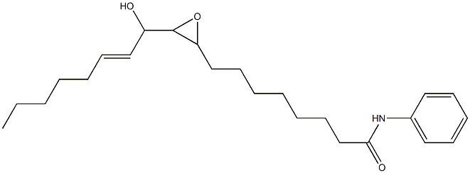 N-PHENYL-9,10-EPOXY-11-HYDROXY-12-OCTADECENAMIDE 구조식 이미지