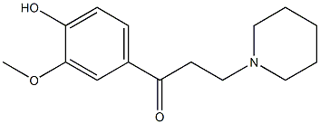 3-PIPERIDYL-1-(3'-METHOXY-4'HYDROXYPHENYL)-1-PROPANONE 구조식 이미지