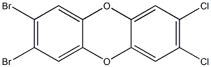 2,3-DIBROMO-7,8-DICHLORODIBENZO-P-DIOXIN Structure