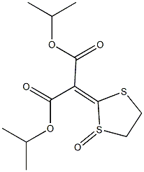 DIISOPROPYL1-OXO-1,3-DITHIOLAN-2-YLIDENEMALONATE Structure