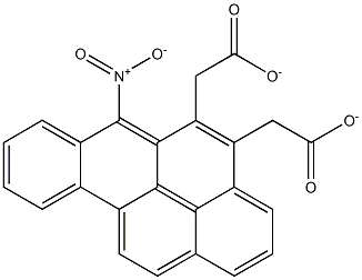 6-NITROBENZO(A)PYRENE-CIS-4,5-DIACETATE 구조식 이미지