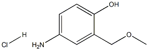 2-METHOXYMETHYL-PARA-AMINOPHENOLHYDROCHLORIDE Structure