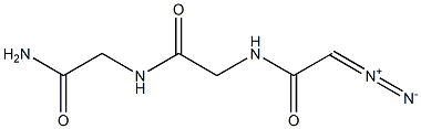 N-(DIAZOACETYL)-GLYCYLGLYCINAMIDE 구조식 이미지