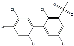 3-METHYLSULPHONYL-2,2',4',5,5'-PENTACHLOROBIPHENYL Structure