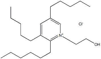 1-(HYDROXYETHYL)-2-HEXYL-3,5-DIPENTYLPYRIDINIUMCHLORIDE Structure