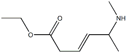 ETHYL5-(N-METHYLAMINO)HEX-3-ENOATE 구조식 이미지