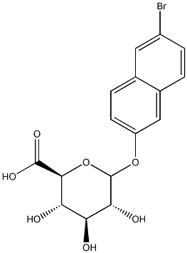 6-BROMO-BETA-NAPHTHYLGLUCURONIDE 구조식 이미지